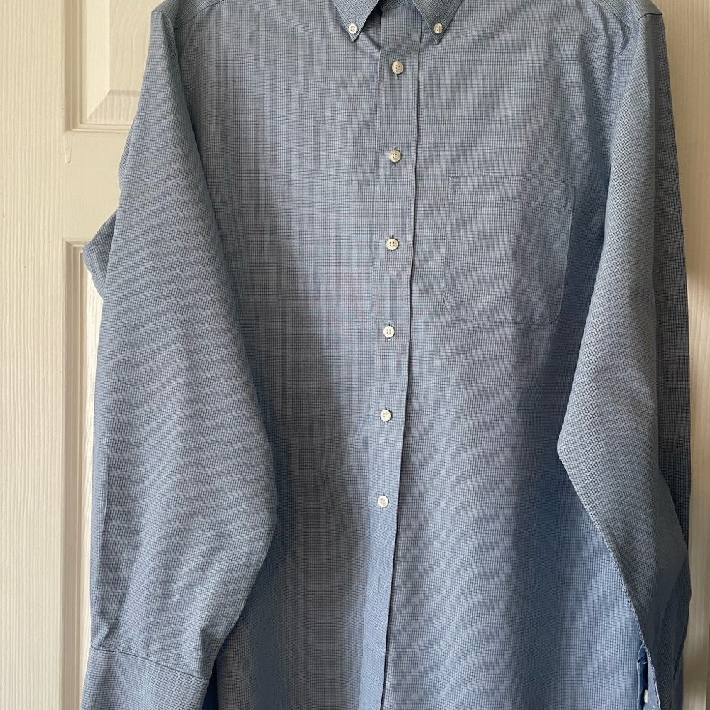 Men's Blue Button-Down Shirt